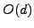$O(d)$