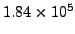 $1.84 \times 10^{5}$
