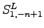 $ S^L_{1,-n+1}$