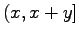 $ (x,x+y]$