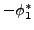 $-\phi_{1}^{*}$